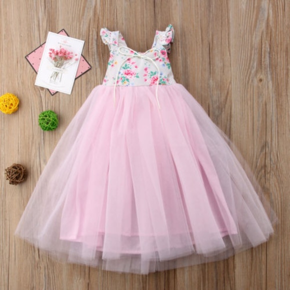 Other - girls toddler girls pink flower girl dress nwt